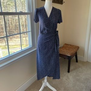 Express royal blue tie dress